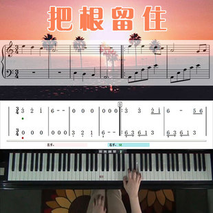 把根留住(童安格)五线谱简谱钢琴教学课程 悠秀