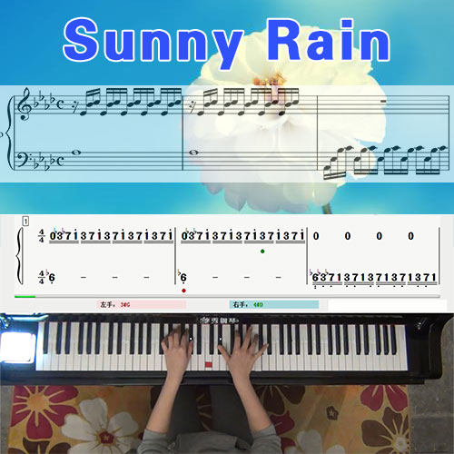 Sunny Rain(李闰珉)五线谱简谱钢琴教学课程 悠秀