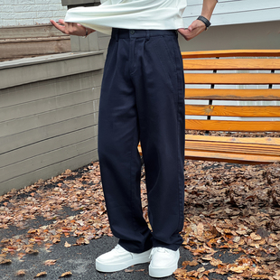 长裤 二十二号穿搭极简风直筒牛仔裤 设计款 子男士 百搭高级感休闲裤