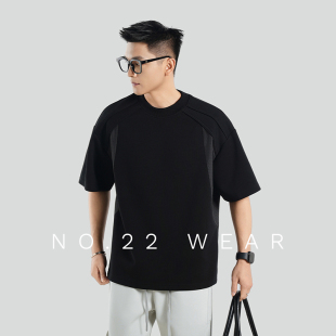 半袖 T恤宽松圆领设计款 凉感速干衣网眼透气短袖 二十二号穿搭夏季