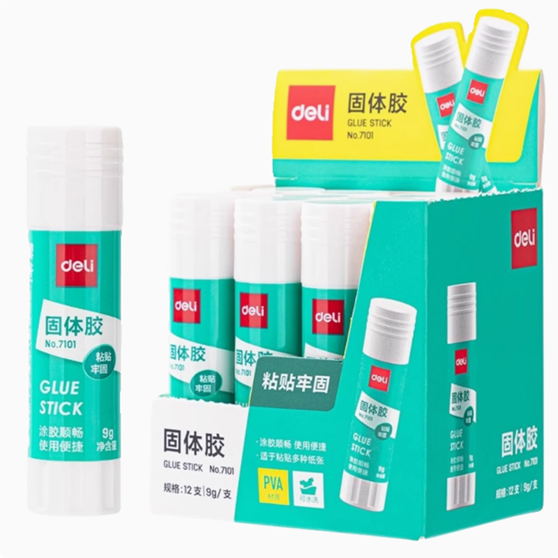 得力7101胶棒PVA材质固体胶