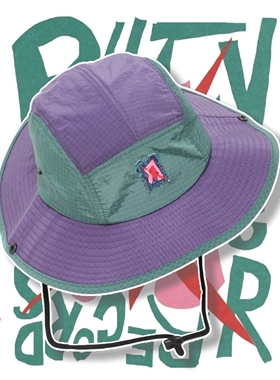 萨刻防水滴户外登山帽速干薄款渔夫帽子夏季出游露营遮阳帽太阳帽