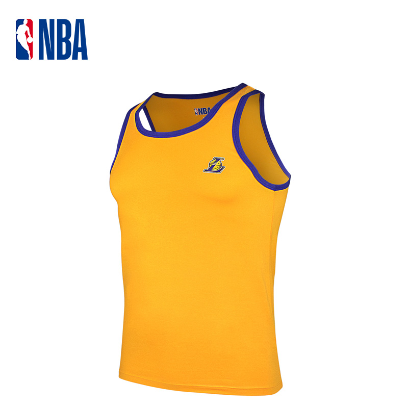 NBA男士休闲运动背心内搭紧身圆领无袖棉质弹力打底内衣汗衫健身