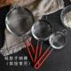 430不锈钢 加厚 杯式 过滤网细网糖粉筛 60目 面粉筛 手持面粉筛子