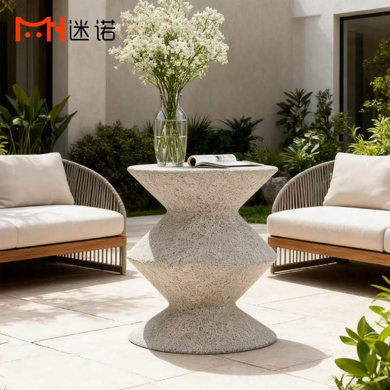 现代简约创意沙漏造型边几