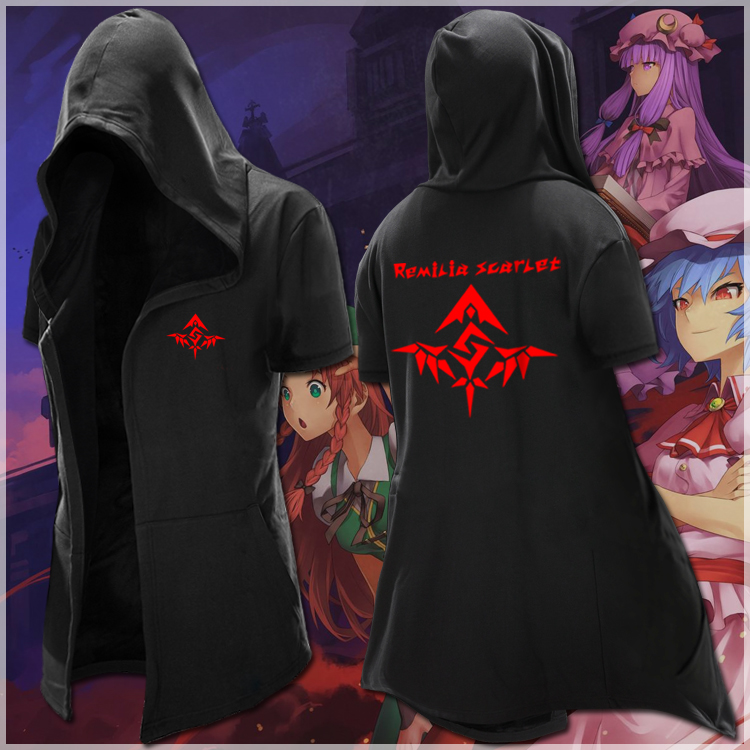 东方project短袖T恤男夏季动漫衣服咲夜蕾米莉芙兰朵露薄潮风衣服