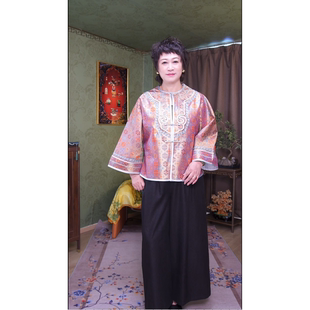 【高货孤品18事事如意】新中式高级感中国风复古花卉圆领蜀锦外套