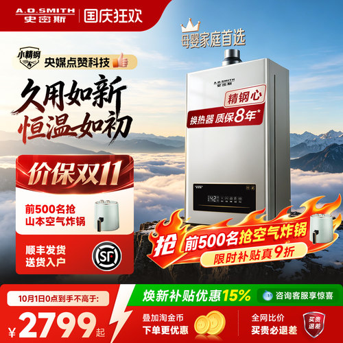 AO史密斯母婴系列燃热全能王EC3