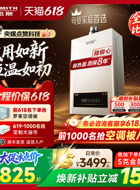 【全能爆款】AO史密斯小精钢燃气热水器13/16升EC3恒温EC5/EJ5Wi