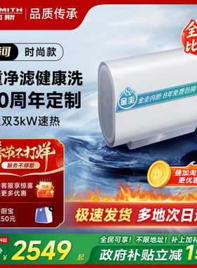 国补AO史密斯佳尼特银河电热水器60/80升HT1S家用超薄1级节能洗澡