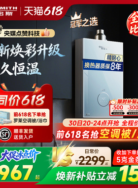 【小精钢TCS5】AO史密斯佳尼特耐用恒温安静燃气热水器TCA1/PC0
