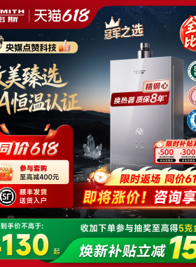 【新品小精钢EC5】AO史密斯燃气热水器防眩玻璃面板静音EJ5Wi/BJS