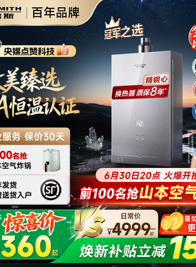 【新品小精钢EC5】AO史密斯燃气热水器防眩玻璃面板静音EJ5Wi/BJS