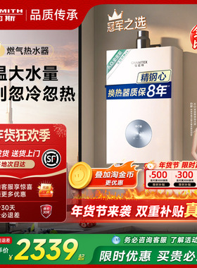【性价比首选】AO史密斯佳尼特精钢燃气热水器恒温13升16升TC1
