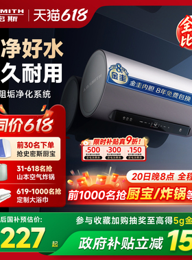 AO史密斯金圭银河电热水器60/80/100升ED8免换镁棒免清洗以旧换新