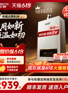 【全能爆款】AO史密斯小精钢燃气热水器13/16升EC3恒温EC5/EJ5Wi