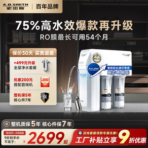A.O.史密斯家用厨下升级直饮厨下大流量反渗透净水器R1600HWi-E