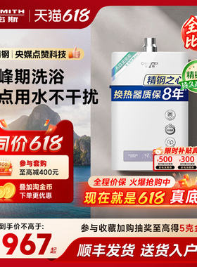 [精钢]AO史密斯佳尼特PC0家用燃气热水器天然气恒温13L/16升厨房