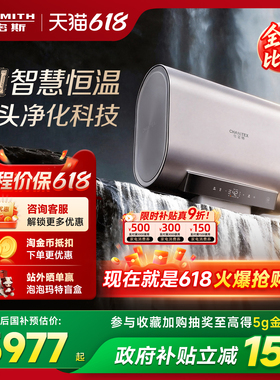 [新品]AO史密斯佳尼特金圭银河电热水器60/80升HT5恒温智能净肤洗