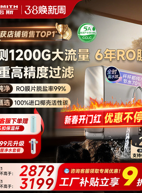 A.O.史密斯佳尼特直饮机家用过滤蓝鲸净水器CR2800AE1