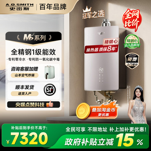 AO史密斯一级能效门店同款