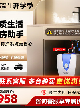 AO史密斯热水器厨宝厨下家用10B5上出水速热小厨宝10L升耐用