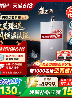 【新品小精钢EC5】AO史密斯燃气热水器防眩玻璃面板静音EJ5Wi/BJS