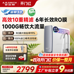 A.O.史密斯佳尼特大流量厨下直饮净水器蓝鲸CR2500AE1
