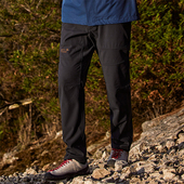 防刮耐磨加绒休闲长裤 拓路者男户外防风防雨保暖软壳裤 秋冬登山裤