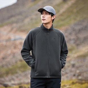 抓绒衣双面绒加厚立领内胆保暖开衫 拓路者摇粒绒外套男款 2025冬季