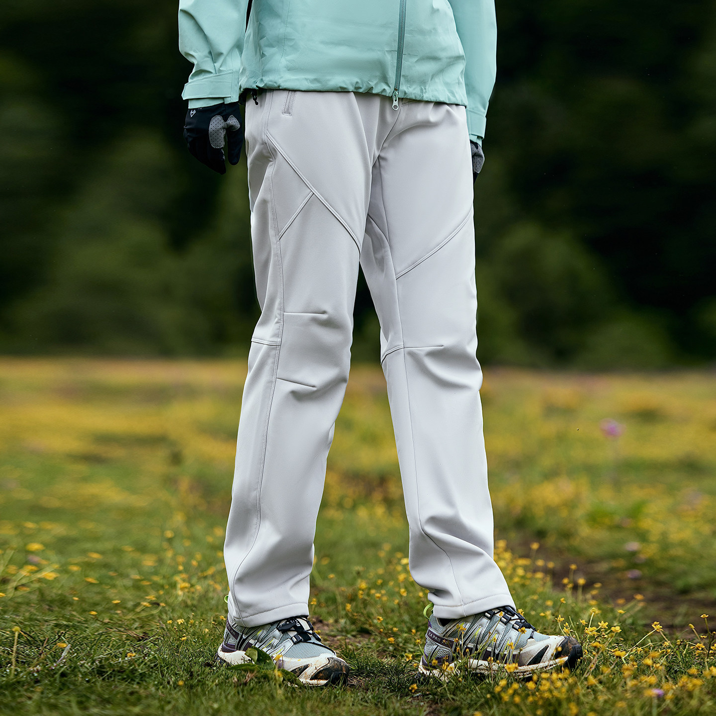 【藏狼软壳裤】拓路者户外登山徒步女裤冬加绒加厚保暖防风直筒裤