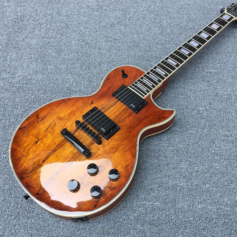 lp custom款电吉他 地图纹贴面emg拾音器 厂家直销可按要求定制