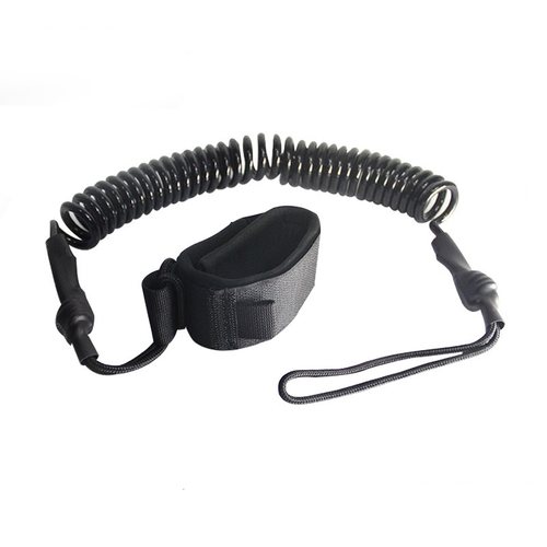 新款SUP冲浪脚绳桨板配件安全冲浪桨板安全绳5.5mm弹性牵引绳把手