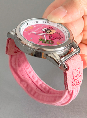 适用三福动漫小新卡通手表弹力尼龙发圈小狗松紧皮筋18mm表带20mm