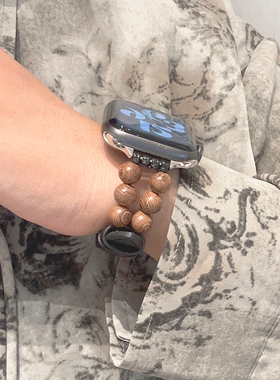 民族风真皮木珠串珠小蛮腰适用GT4华为手表GT3表带watch4pro荣耀2