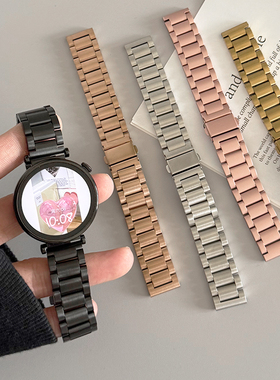 三株金属不锈钢GT5 41新款适用华为GT3手表watch4pro表带苹果荣耀