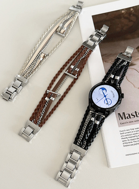 美拉德链条金属新款GT4适用gt2华为GT3手表表带watch4pro荣耀41女