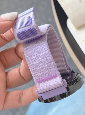 多巴胺尼龙回环魔术贴GT5适用华为GT3手表watch4pro表带S9苹果S11