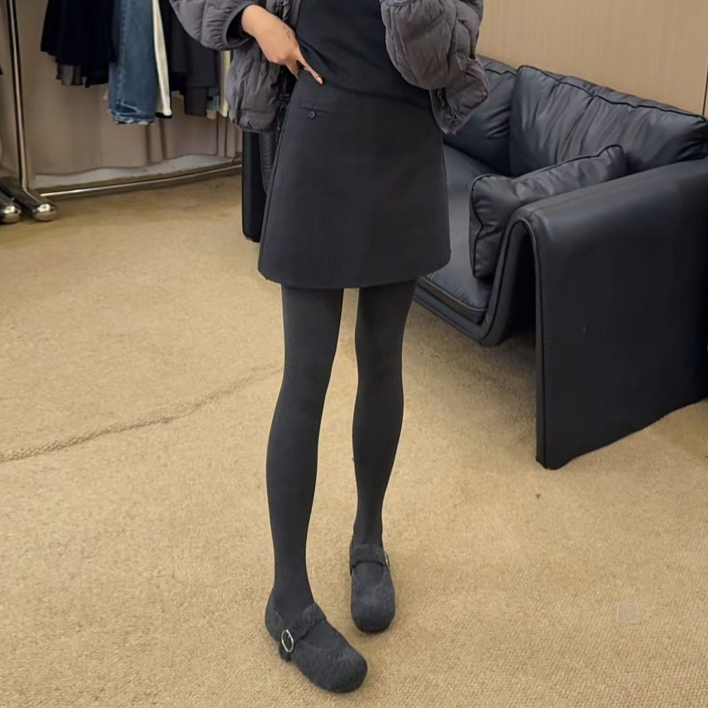 冬季新款时尚毛呢半身裙女2025宽松显瘦小香风短裙黑色高腰休闲裙,女装/女士精品,大码半身裙,淘宝优惠券,粉丝福利购,淘宝优惠卷