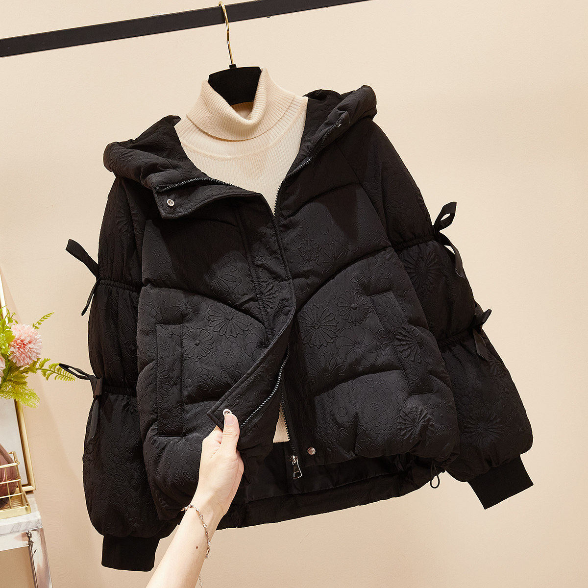 羽绒棉服女2024年新款冬季今年爆款棉袄外套高级感超好看短款棉衣,女装/女士精品,皮草,淘宝优惠券,粉丝福利购,淘宝优惠卷