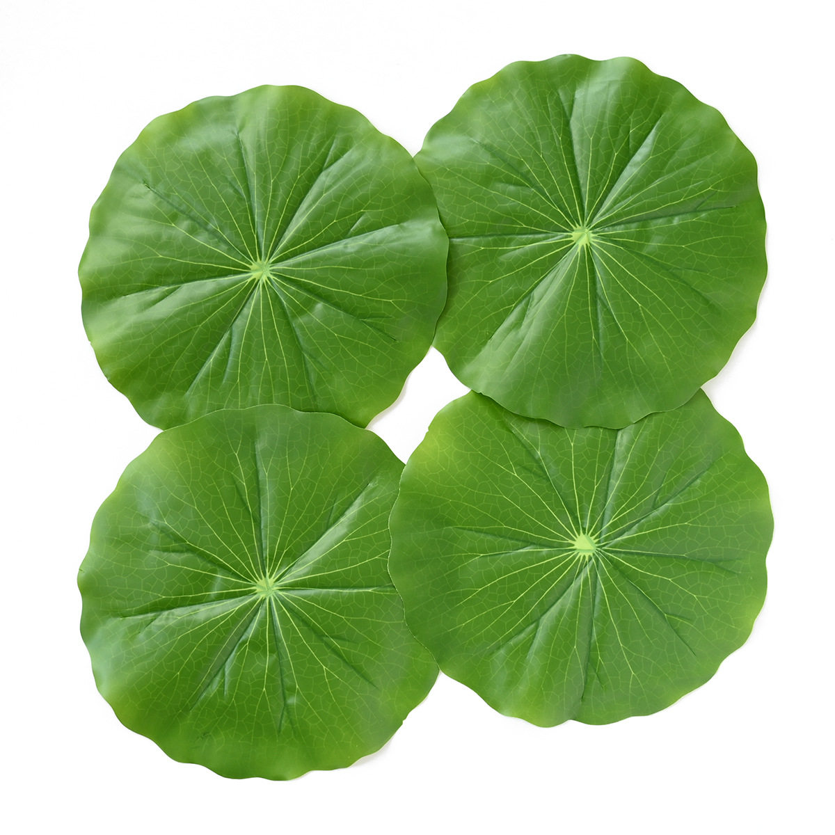 仿真树叶绢布人造荷叶水果店垫篮装饰鱼塘大片绿叶子假叶子荷花叶