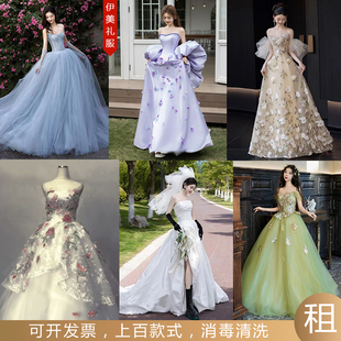 2026新款高端晚礼服出租名媛宴会主持人演出走秀年会成人礼公主裙