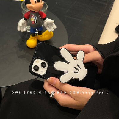 米奇红裤衩情侣支架手机壳