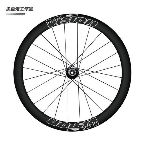 vision公路自行车轮圈公路车轮组彩色贴纸银色防水防晒车贴定制