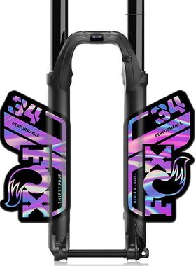 新款2021fox34performance前叉贴山地车前叉贴纸单车改色贴防水