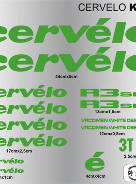 CERVELO-1 单车贴纸sticker改装贴降车童车AM车贴电动车贴花反光