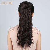 新款 玉米烫马尾辫 假发 长卷发马尾 女生卷发烟花烫 绑式 娇滴滴