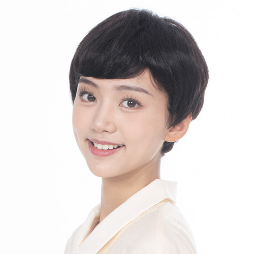 娇滴滴假发真人发丝时尚OL短发