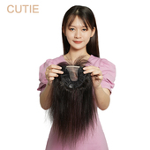 遮白发 娇滴滴 妈妈头顶心补发块 短款 仿真头皮 手织真发假发片