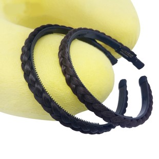 娇滴滴假发头箍 韩国进口发丝发箍发带 麻花辫子编织发饰品改良